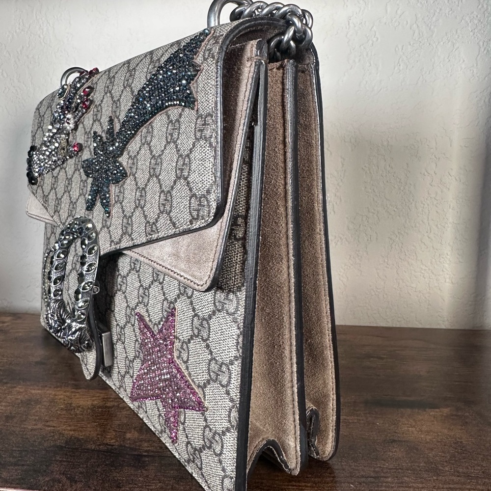 Authentic Gucci Large Dionysus Crystal Shoulder Bag with Embellishments - Picture 5 of 16